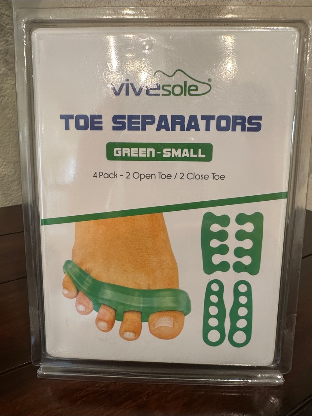 ViveSole Green Toe Separators - Small
